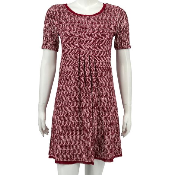 Maeve Anthropologie Dress Womens XS Red Dora Textured Mini Holiday Date Nite - Picture 1 of 9